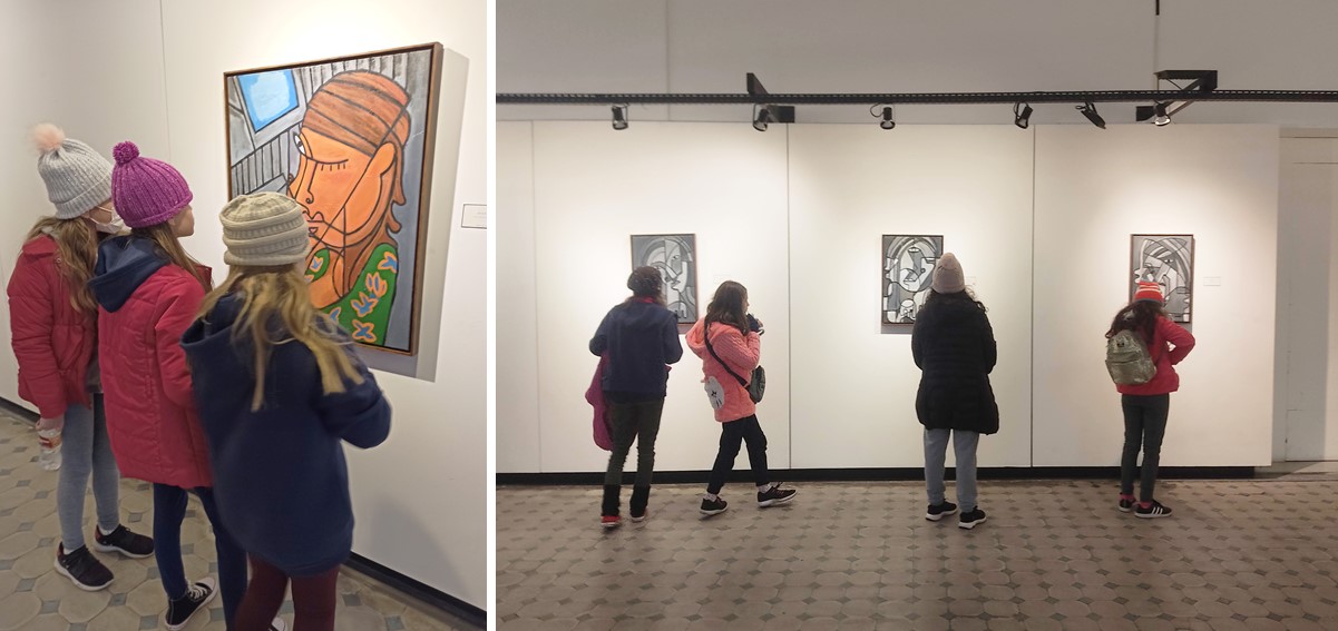 Aulas de Arte proporcionam visita à exposição cultural e encontro com o autor